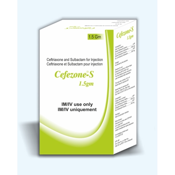cefezone-S 1.5gm produit laboratoire Impact partenaire avec notre agence pharmaceutique au Bénin